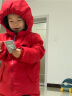 保姆鹅 儿童羽绒服宝宝双面羽绒服加厚小童短款耐污羽绒外套 中国红 120 晒单实拍图