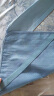 富安娜 蓝小格 150D提花席子 凉席冰丝席 双人 三件套 蓝色 1.5*2米【可折叠】 实拍图