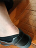 九寸阳光男鞋2025春季新款厨房防水防滑板鞋男士休闲皮鞋纯黑色工作鞋 黑色43码 实拍图