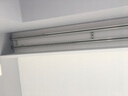 致尚重型窗帘轨道加厚坚美铝材顶装侧装单轨双轨直轨LU型窗帘静音滑轨 象牙白双轨顶装+合金轮（可选墙装） 定制2.7米 实拍图