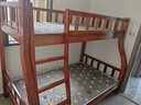 月堤湖胡桃色儿童上下床实木高低床双层床上下铺床两层木床子母床 胡桃色爬梯款单床 上铺宽130cm下铺宽150cm（店铺爆款） 实拍图