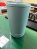 膳魔师（THERMOS）咖啡杯男女办公高颜值日系简约杯子情侣水杯学生杯子TCDP 天青【304+涂层内胆】 415ml 实拍图