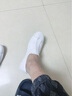 Cho Jung男士休闲皮鞋真皮透气耐磨百搭韩版潮流鞋子小白鞋男一脚蹬懒人鞋 白色 39 实拍图