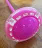 Rindu脚环夜光跳跳球套脚甩圈旋转儿童单脚甩腿球闪光蹦蹦球脚上呼啦圈 粉色 实拍图