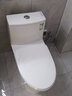 九牧（JOMOO）马桶坐便器家用节水防臭静音一级水效寸虹吸式大尺抽水连体坐便器 抗菌直冲-移位有存水弯必选11357 305/300mm 实拍图
