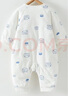 童泰秋冬0-6月婴儿男女宝宝衣服蝴蝶哈衣连体衣 TS23D164 蓝色 52 实拍图