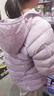 361°儿童轻薄羽绒服中大童外套秋冬季新款男女童保暖羽绒服N32341901 电子蓝/绒子含量85%鸭绒 175 充绒量62g 实拍图