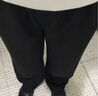 浪莎高腰西装裤女夏季薄款宽松垂感直筒西裤黑色显瘦阔腿裤休闲长裤 实拍图