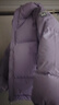 黑冰户外男女儿童700+蓬鹅绒防风防泼防污保暖连帽羽绒服 F8534019C 浅紫 M (130) 实拍图
