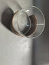 然也玻璃茶杯子胡桃木隔热品茗杯办公室喝水杯白色150mlAB-01 实拍图