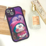 帅玺 适用苹果13/pro/max手机壳 iPhone全包防摔13mini卡通个性创意新硅胶皮纹软壳大笑哆啦男女 【暗紫色】脸红多啦紫-贈保护膜 苹果13 实拍图