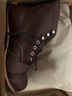 红翼（Red Wing）短筒靴皮靴复古工装靴棕色秋冬男靴8111固特异伞兵靴机车靴25新款 棕色8111-AMBER 39 实拍图