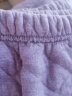 美标新款三层加厚夹棉纯棉睡衣套装女秋冬全棉可外穿夹层保暖家居服 香芋紫（三层针织夹棉） XL(170) 实拍图