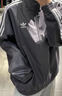 三叶草（Adidas）经典款 黑白 侧边三条纹 立领长袖 梭织 风衣 夹克 外套 男女 GN3535/JM2716 XS 实拍图