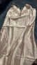 上海故事睡衣女士冰丝睡裙老婆生日礼物红品晨袍新娘结婚龙年本命年 香槟色 XL（120斤-140斤） 晒单实拍图