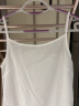 如素慢衣新款棉吊带肩带可调节中长款打底连衣裙衬裙10475 白色 均码 实拍图