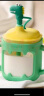 babycare儿童牛奶杯燕麦杯带刻度豆浆杯宝宝早餐杯玻璃水杯泡奶杯莱茵绿 实拍图
