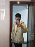 摘星少年衣服棉衣男冬季连帽羊羔绒棉袄羽加厚绒服潮流冬天男士棉服外套啊 绿色 L 实拍图