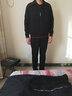 花花公子运动套装男士三件套春秋季新款爸爸装大码中老年人休闲跑步运动服 707黑色【冬款加绒加厚三件套】 L【建议100-120斤左右】 实拍图
