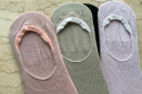 莫代尔5双袜子女船袜网眼夏天冰丝透气超薄浅口硅胶隐形女短袜 晒单实拍图