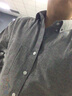 凡品丹尼（FANPINDANNI）衬衫男秋冬季休闲白色长袖衬衣男士修身免烫牛津纺商务男装 灰色+天蓝【常规2件装】 L 码（100-120斤） 实拍图