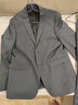 花花公子西服套装男士外套韩版修身伴郎新郎结婚商务休闲职业正装小西装男 二扣灰色套装+马甲+衬衫+大礼包 L 170 实拍图