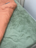 洁丽雅（Grace）床笠 牛奶绒加厚刺绣床罩床单防尘罩防滑床垫保护套 1.5米床 绿样 实拍图