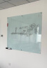 乐图(LOTOO)挂式白板90*180cm悬挂式磁性钢化玻璃白板办公会议写字板黑板 实拍图