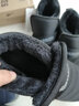 回力童鞋冬季儿童雪地靴加绒加厚时尚女童保暖短靴男童棉鞋 1087黑色 32码 下拉查看内长 实拍图
