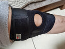 恒冠（HENGGUAN） 恒冠运动护膝 加压登山健身深蹲专业护膝盖 羽毛球篮球跑步护腿 加强款黑-防滑透气 四根弹簧 2只装 实拍图