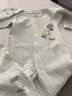 翘脚鸭婴儿衣服新生儿连体衣纯棉秋冬季保暖夹棉春秋款贴身满月宝宝睡衣 浅绿小小象【2件套】（保暖款） 80cm （建议9-12个月） 实拍图
