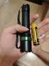 暗月 强光led手电筒 直充电式防水防身远射变焦家用户外骑行应急灯 高级套餐（二电一充） 黑绿强光手电筒 实拍图
