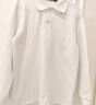 罗蒙儿童白色长袖polo衫男女童T恤打底衫学生班服校园服饰  白色 150 实拍图