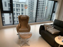 努哈斯（NOUHAUS） 轻奢极简按摩沙发椅多功能躺椅蛋壳休闲按摩椅牛皮N-0003H母亲节送礼物 柔纱色 实拍图