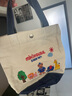 锋上 帆布包miki手提袋妈咪包上班补习便当包礼品礼物袋尼龙刺绣购物 卡通帆布袋【撞色小熊】 实拍图