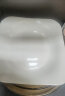 洁雅杰陶瓷盘家用白瓷盘子8.5英寸中式方形深盘菜盘汤盘微波炉可用4只装 晒单实拍图