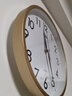 康巴丝（Compas）挂钟简约钟表创意客厅办公2025款石英钟挂墙卧室日历时钟 金色 10英寸 （直径26厘米） 实拍图