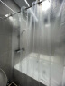 RIDDER 浴帘防水防霉浴室卫生间隔水帘洗澡淋浴德国进口碎冰透明180*200cm 一体式浴帘环 实拍图