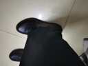 甘稻风男鞋春秋款韩版商务正装休闲皮鞋男士头层牛皮圆头软底软皮男鞋子 黑色【四季款】 系带8302 40 实拍图