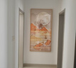 墨派（Mopai）玄关装饰画竖版现代简约走廊过道背景墙壁画入户轻奢挂画免打孔 富水金山 80*160cm晶瓷+铝合金边框 实拍图