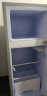 韩萨帝（HANSADI）小冰箱迷你租房小型家用升级节能效双开门出用宿舍大容量冷藏冷冻宿舍用迷你电冰箱 BCD-68A148 升级款+灯+玻璃隔板 银色 实拍图