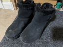 斯凯奇（Skechers）冬季保暖厚底回弹松糕增高短靴子144034 全黑色/BBK 36.5  晒单实拍图