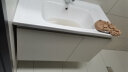 九牧（JOMOO）浴室柜 陶瓷一体盆抗菌悬挂洗脸盆柜组合 冷灰80cm  A2721-15LD-1 晒单实拍图