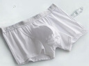 VeniMasee男士内裤枪弹分离阴囊托内裤男冰丝透气提睾U凸囊袋平角裤衩夏天 升级网孔：白色 XL 【建议体重130-160斤】 实拍图