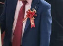 猎尚礼服5件套男酒红领带正装结婚新郎婚礼领结方巾领带夹生日礼物 （手打款）大礼盒五件套酒红条纹 实拍图