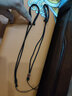 宝夏悦手工编织可调节吊坠挂绳繁花结男女项链绳子粗玉佩翡翠挂脖挂件绳 可调节全黑绳繁花结 3毫米粗 实拍图