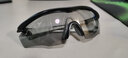乐凯奇（LECAGE）骑行眼镜偏光变色镜男女山地自行车防风镜登山跑步眼镜可配近视 磨砂黑 平光（无需近视） 实拍图