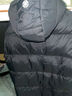 准者长款羽绒服男女情侣款春夏白鸭绒连帽保暖防风加厚运动外套 纯正黑 3XL (190) 实拍图