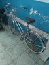 川泽阪田出口日本自行车单速内三速轻便车弯把双斜梁男女款城市通勤车全新 亮银色单速摩电灯 24寸 实拍图