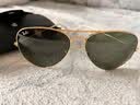 雷朋（RayBan）经典飞行员系列金属太阳镜男女款开车眼镜户外墨镜0RB3026 L2846金色镜框绿色镜片 尺寸62 实拍图